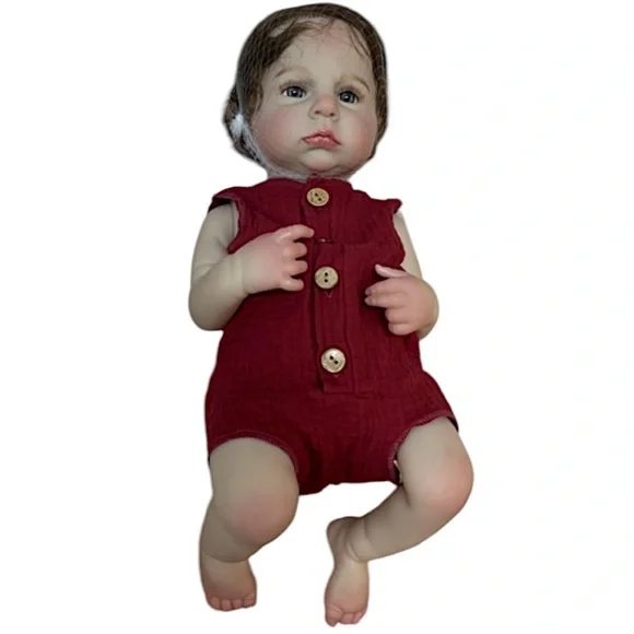 New 18Inch Girl Cameron Whole Body Silicone Vinyl Bebe Reborn Dolls 3D Painted